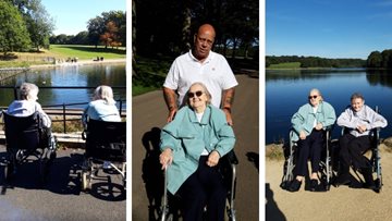 Armley care home Residents enjoy September sunshine at Roundhay Park